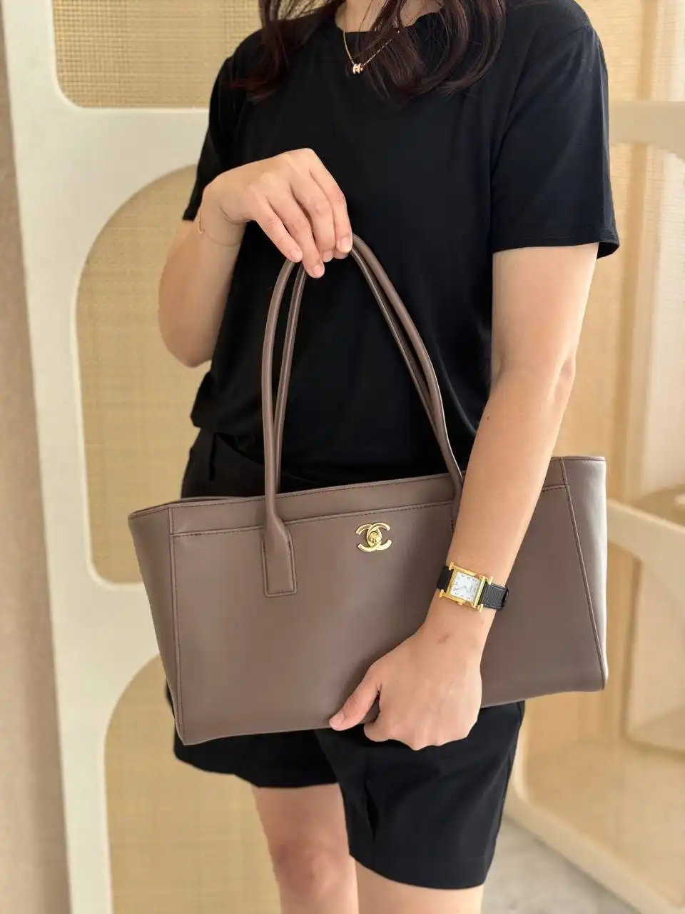 Chanel Executive Tote Brown / Etoupe / Khaki GHW - photo 5