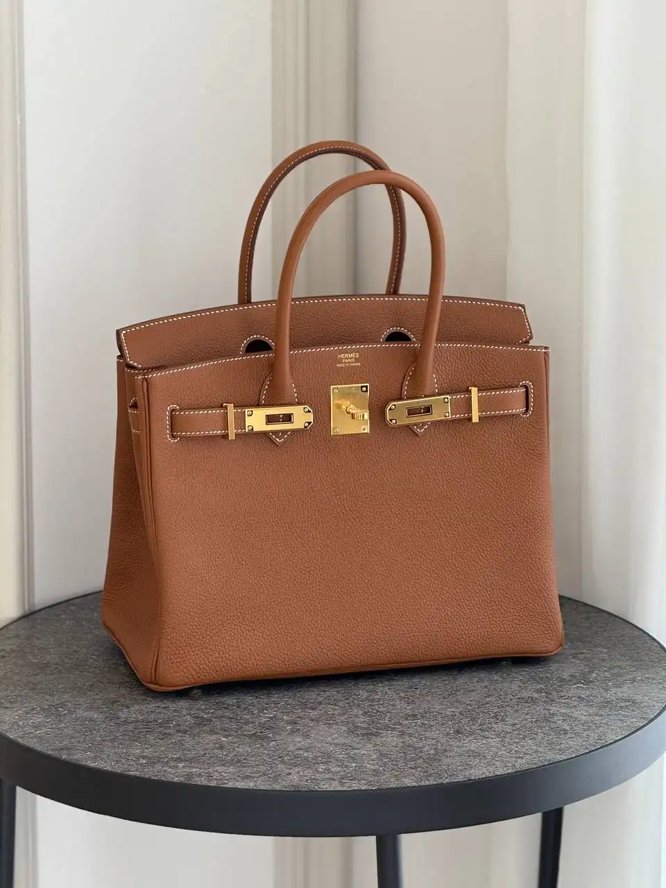 Hermes Hermes Birkin 30 / B30 Togo Gold GHW