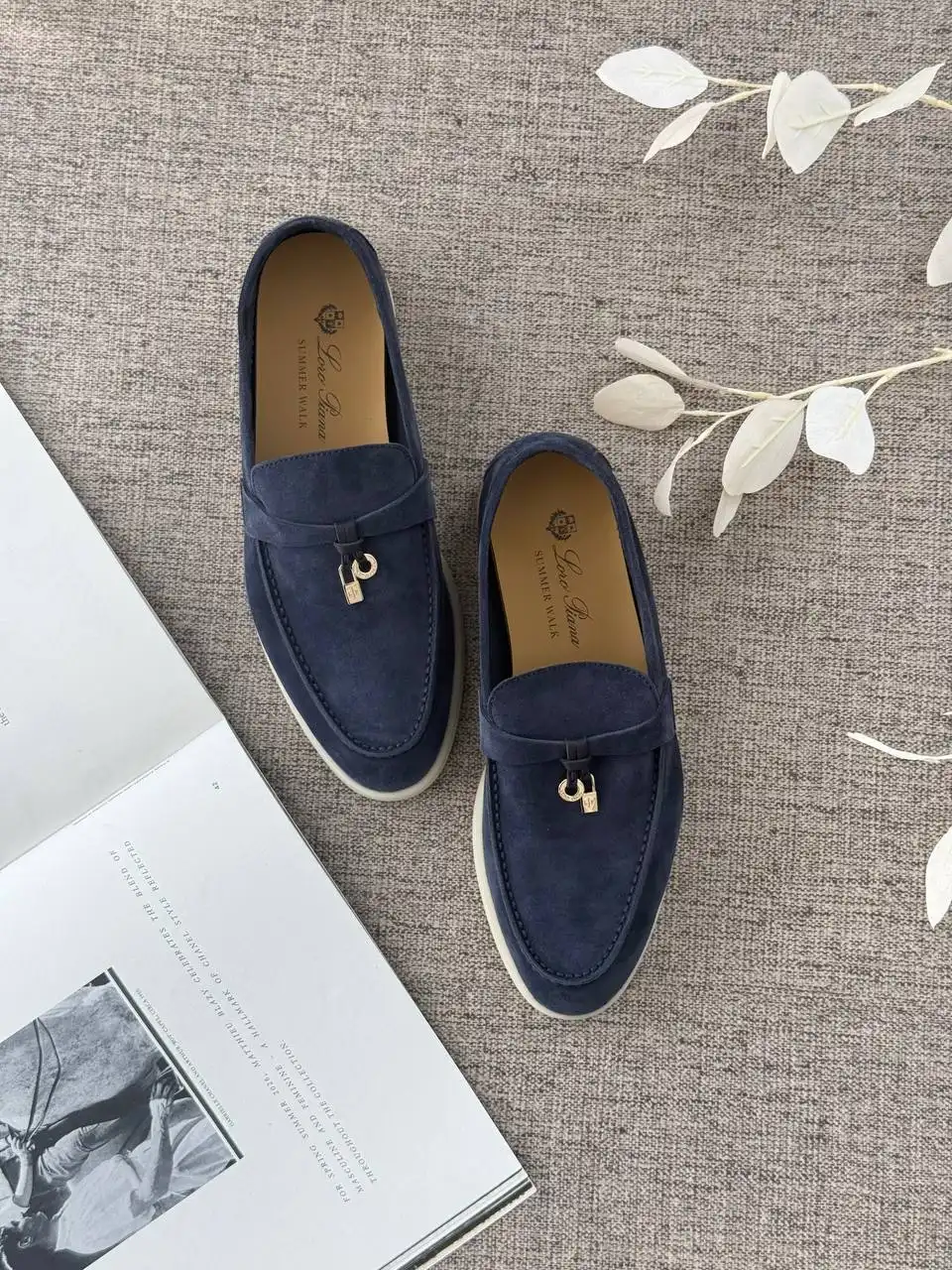 Loro Piana Loro Piana Summer Charm Walk Argo Blue Melange LGHW