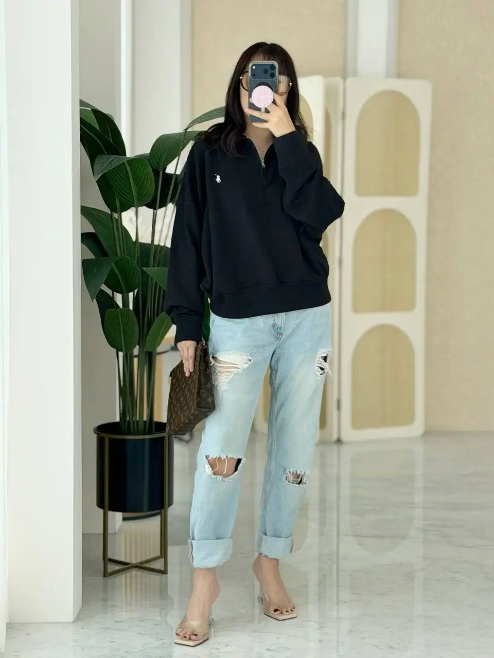 Polo Ralp Lauren Sweatshirt Zip Black - photo 4