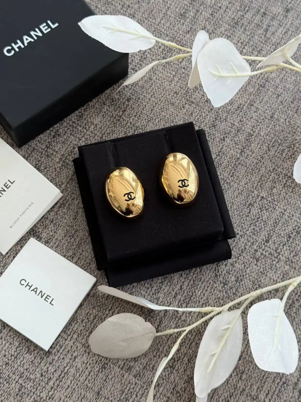 CHANEL Chanel Big Hoop Earring Gold