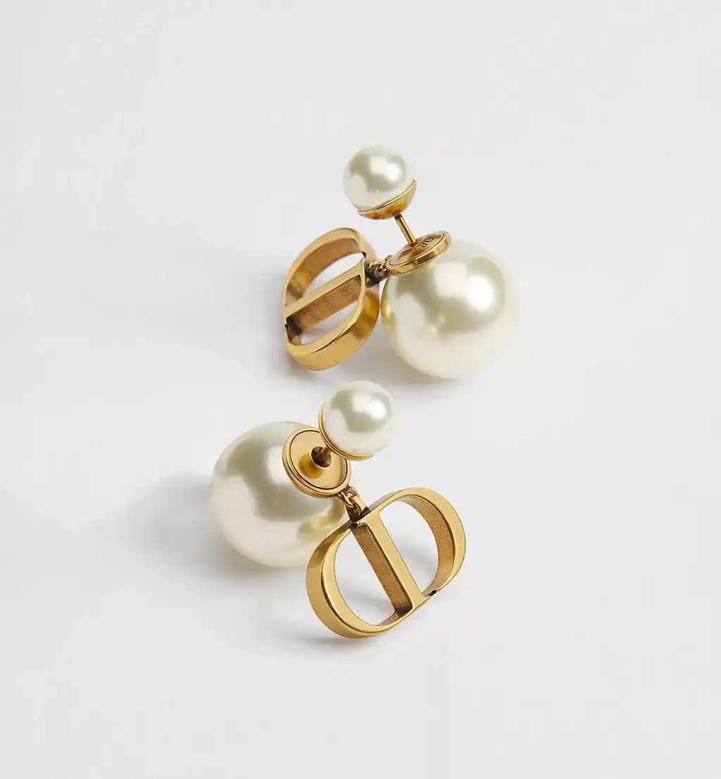 Dior Tribales Earrings Big Logo CD Rustic Gold - photo 4