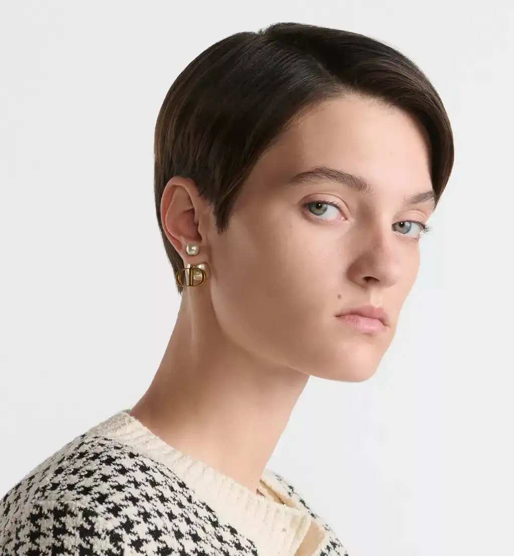 Dior Tribales Earrings Big Logo CD Rustic Gold - photo 6