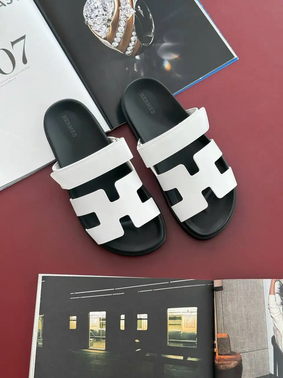 Hermes Hermes Chypre Sandal White