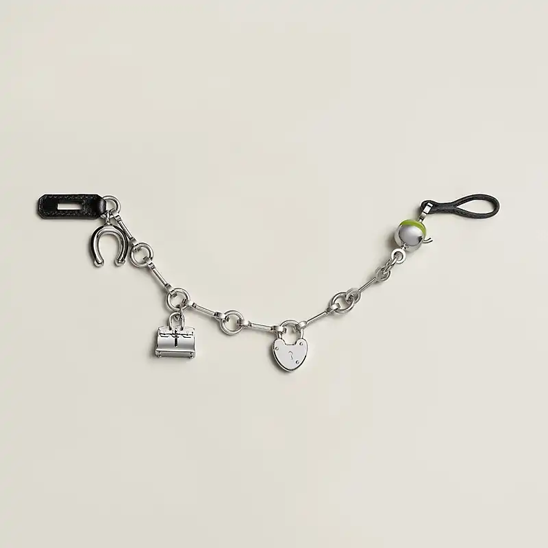 Hermes Hermes Bijou de Sac Birkin Charm Noir / Granny