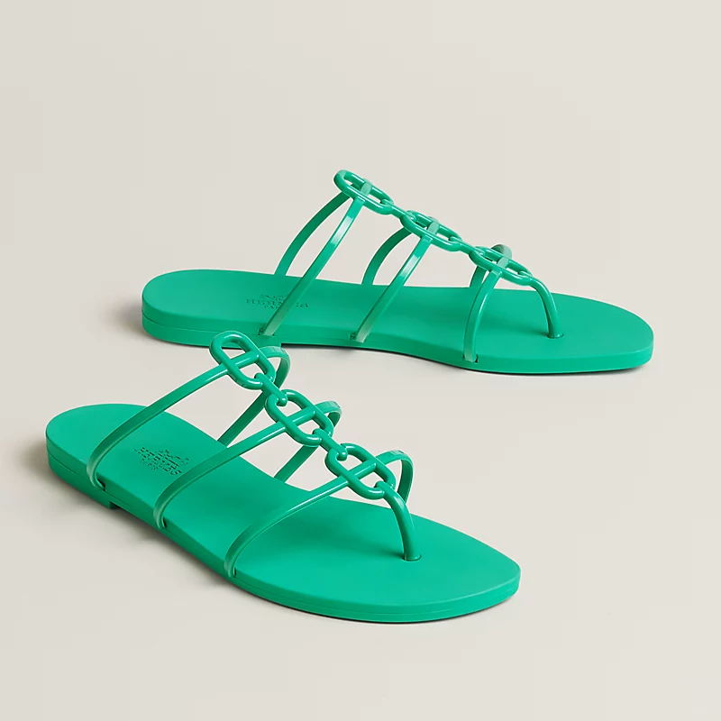 Hermes Hermes Mykonos Sandal Vert Tourmaline