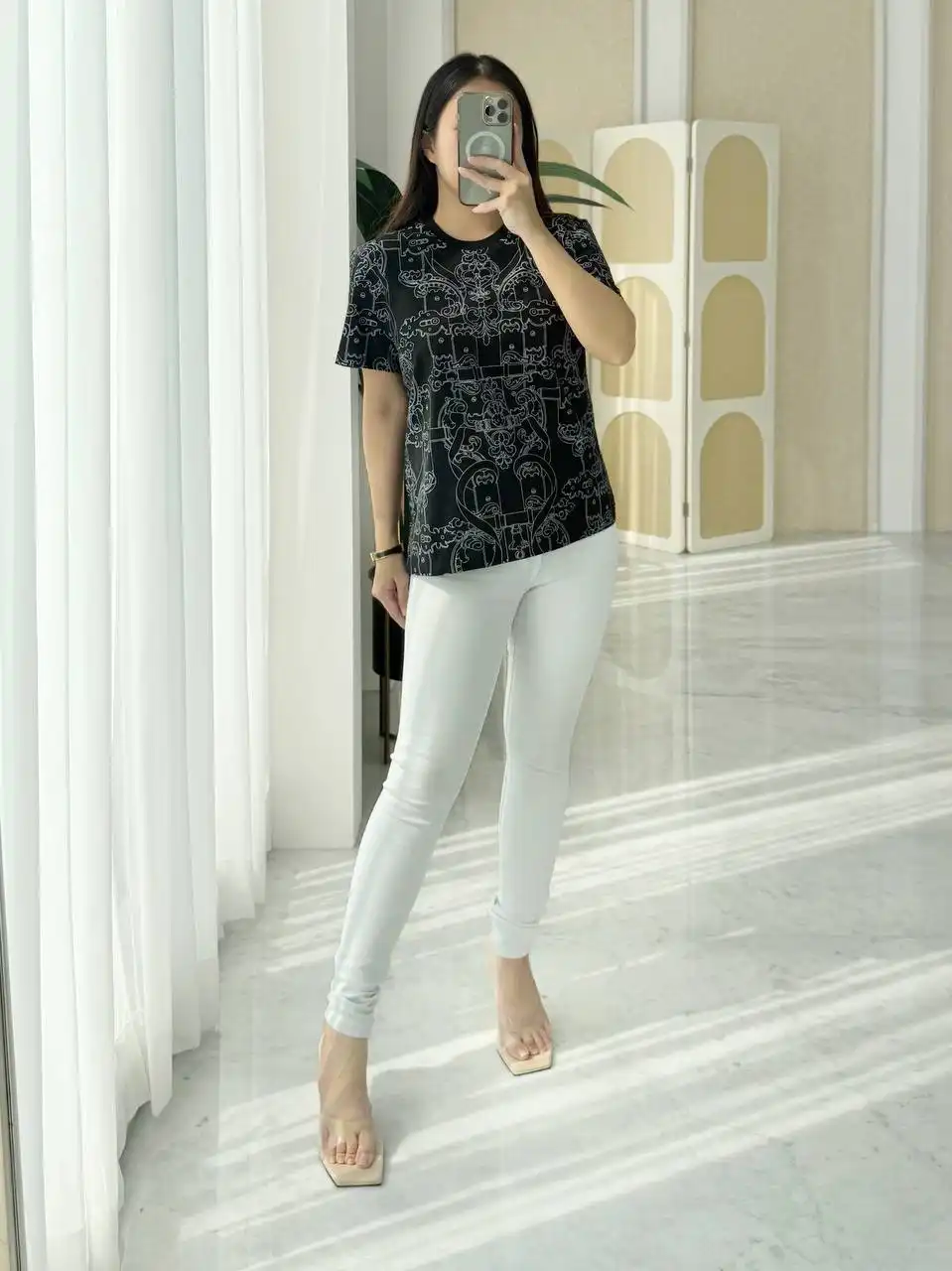 Hermes Ferronnerie Remix Straight T-Shirt Black - photo 2