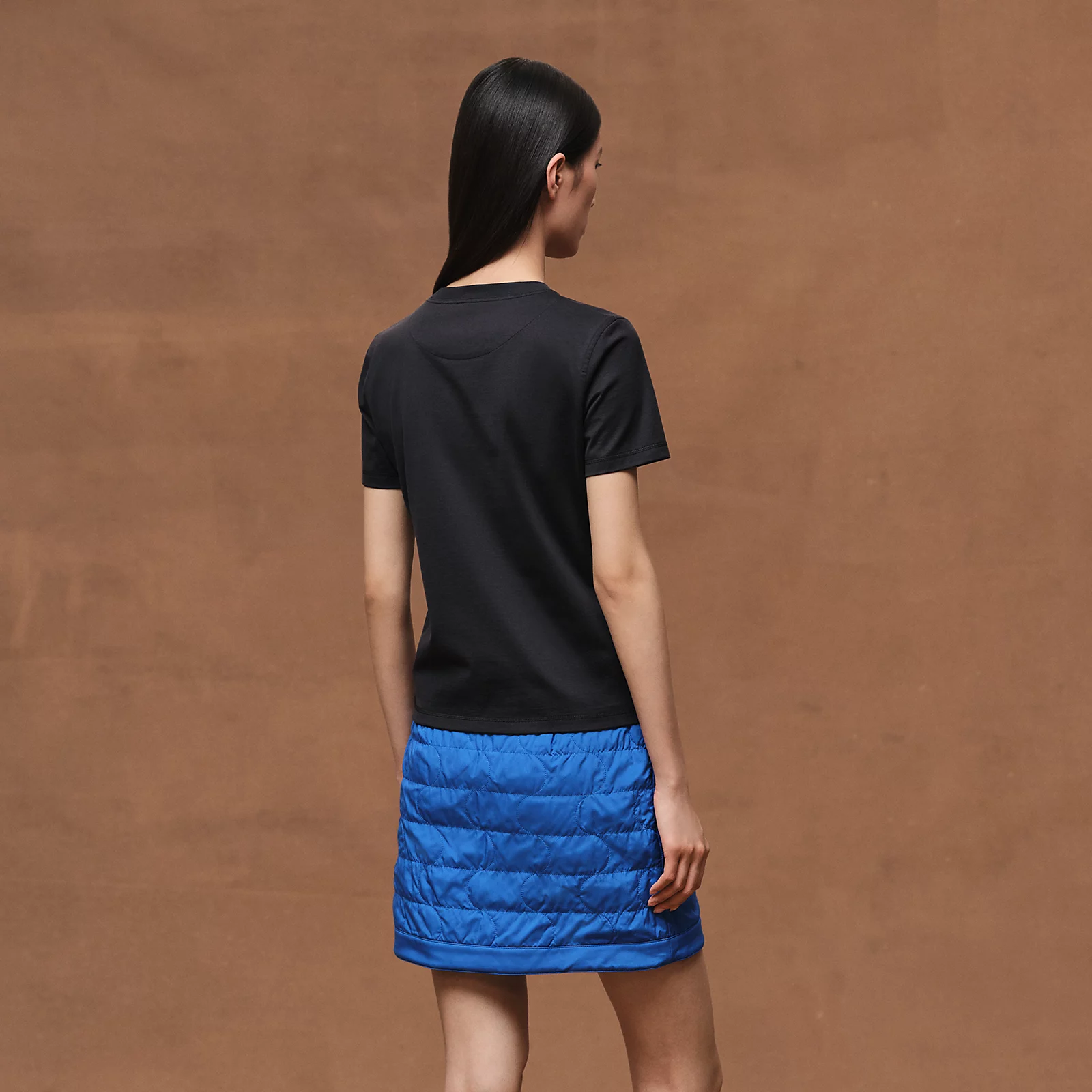 Hermes Printed Micro T-shirt Bleu Noir - photo 3