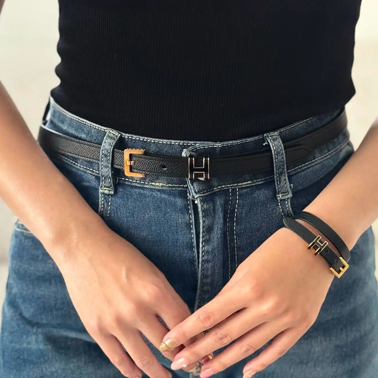 Hermes Pop H 15 Belt Black RGHW - photo 2
