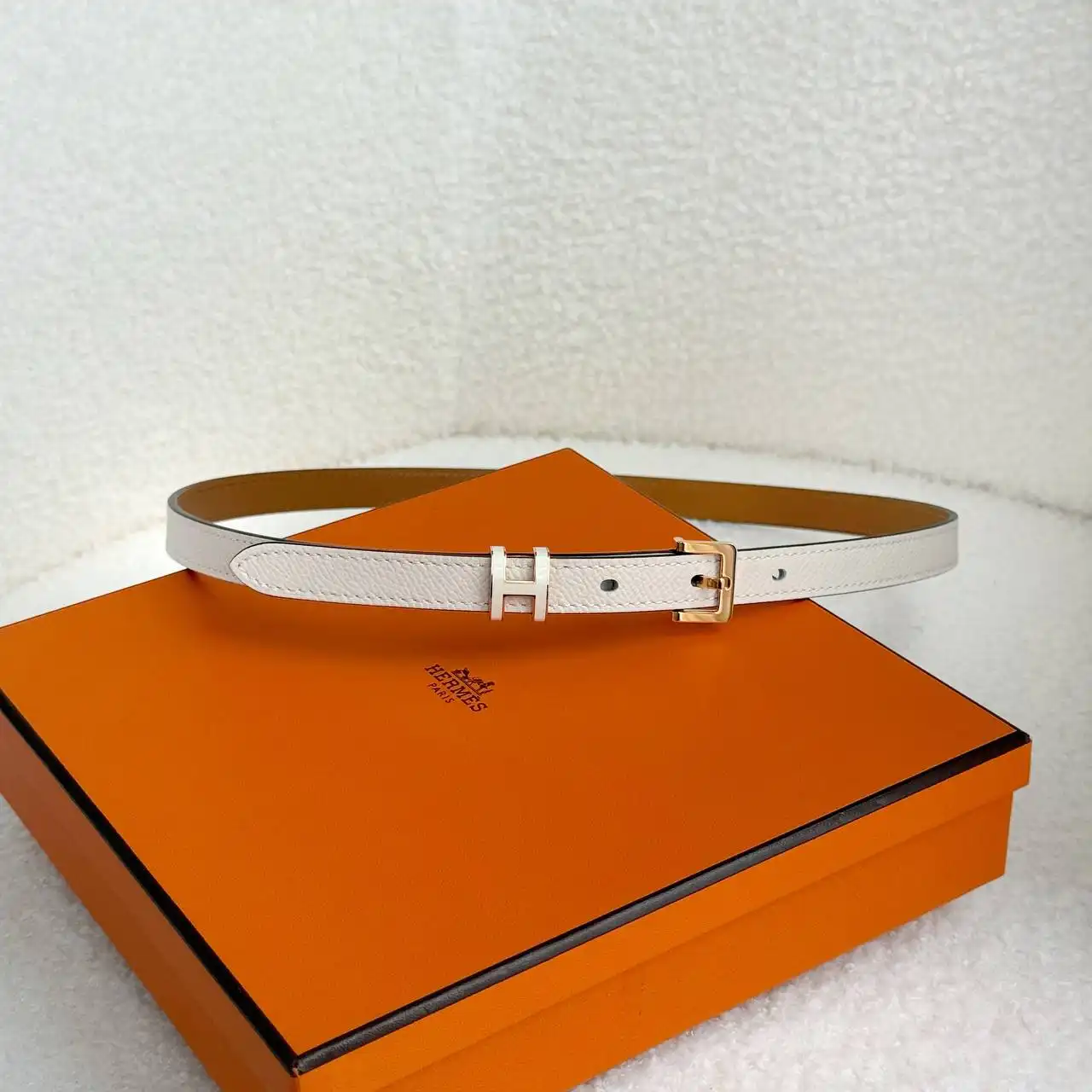 Hermes Hermes Pop H 15 Belt Gold / Craie RGHW