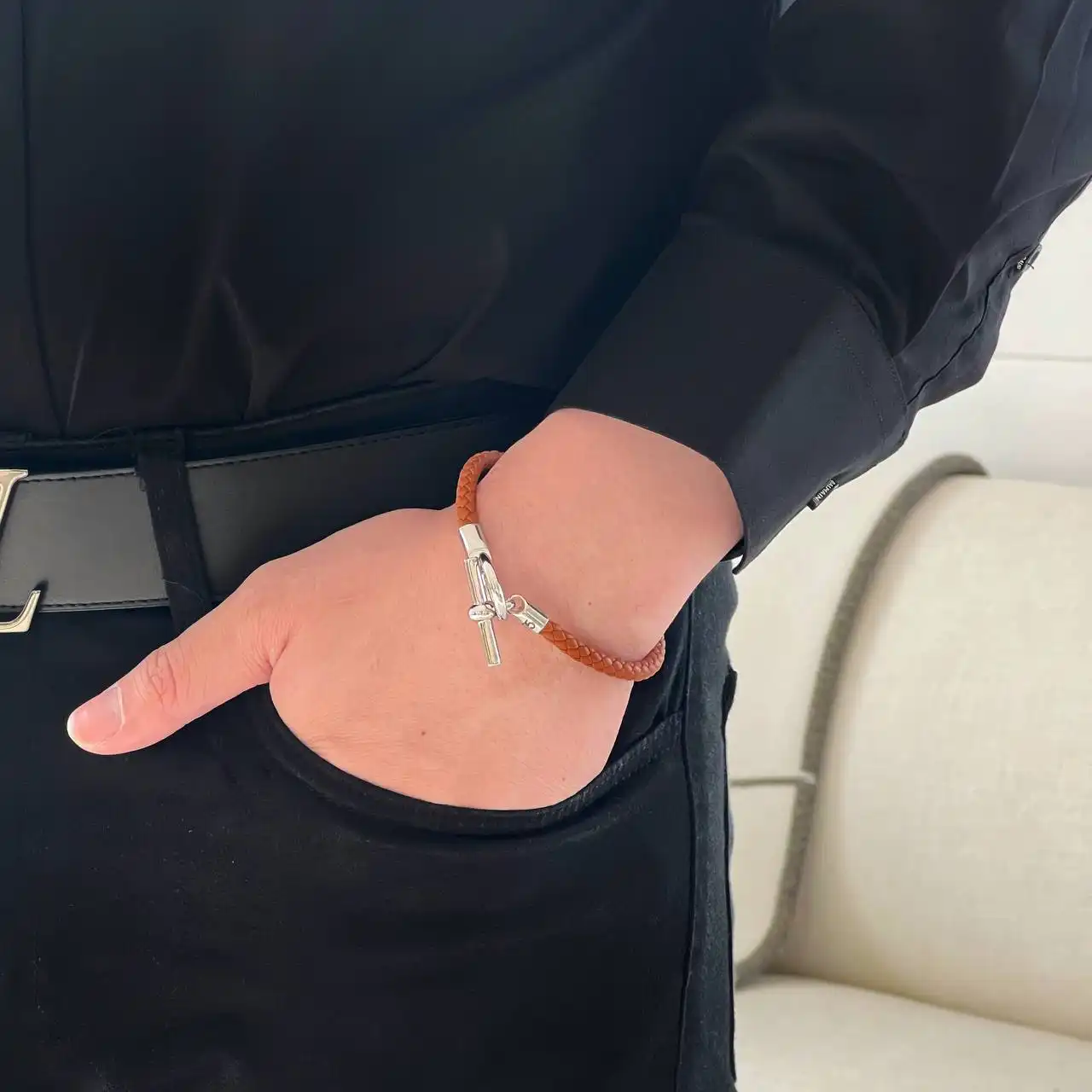 Hermes Hermes Glenan Bracelet Gold PHW