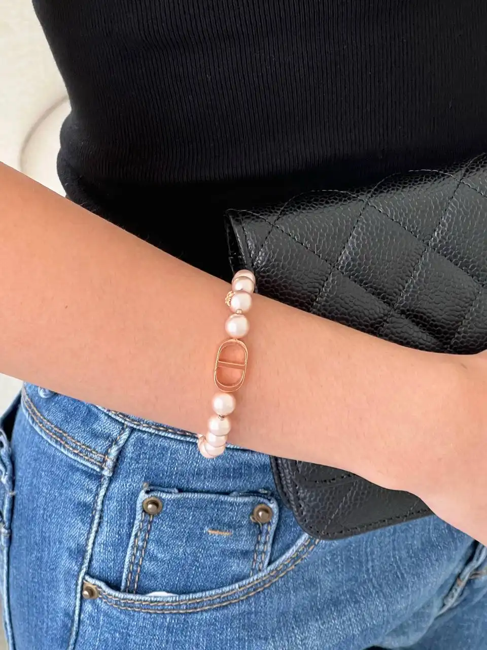 DIOR Dior 30 Montaigne Bracelet Pearl Pink