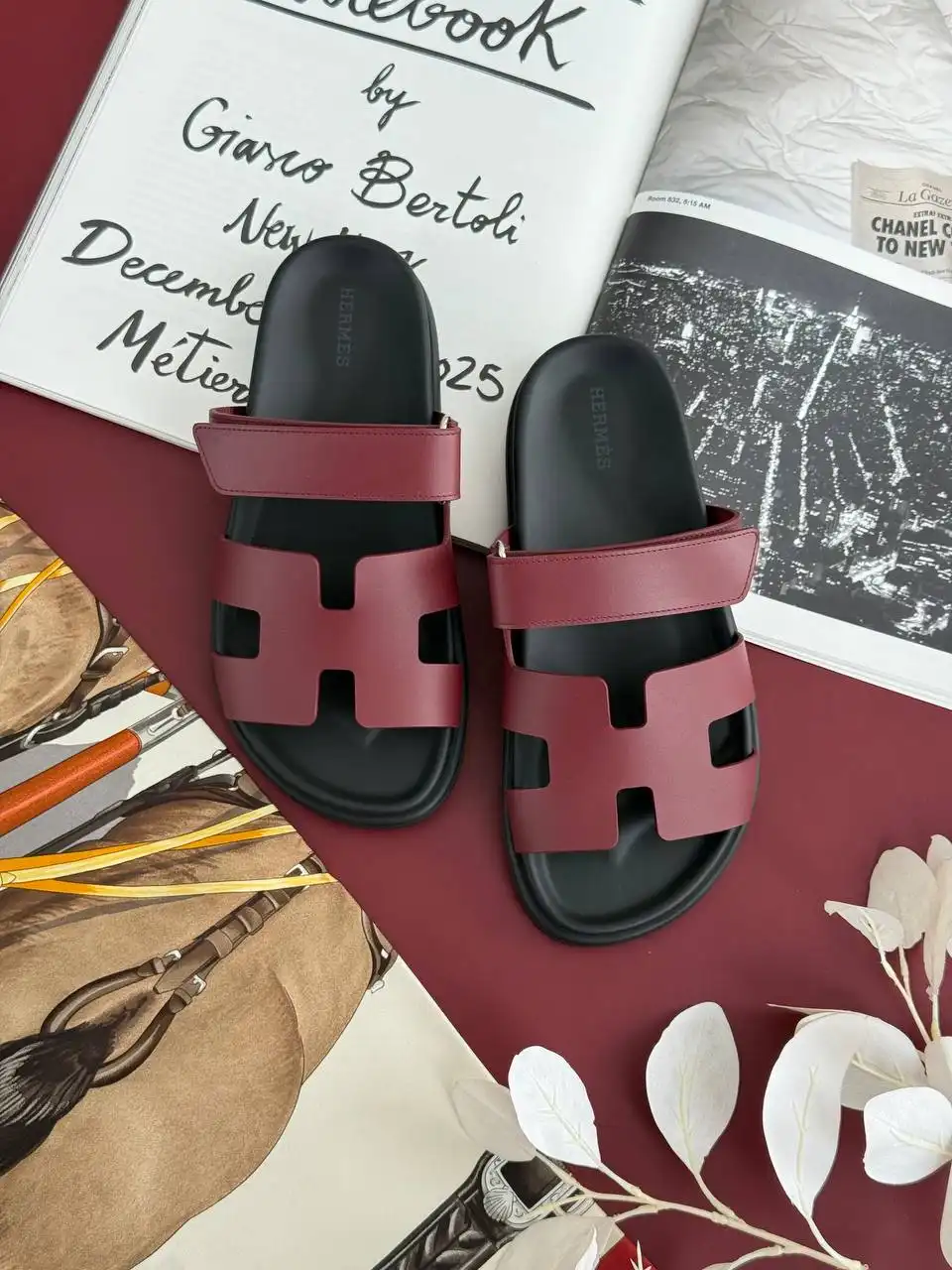 Hermes Hermes Chypre Sandal Rouge H