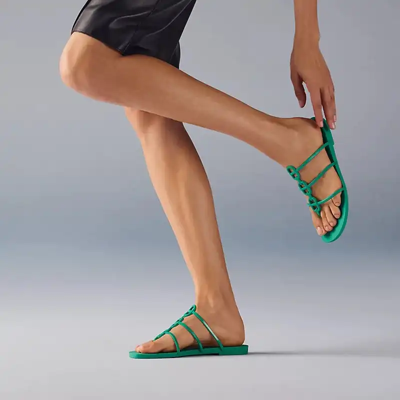Hermes Hermes Mykonos Sandal Vert Tourmaline