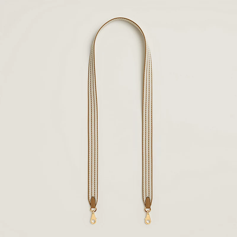 Hermes Hermes Sangle Cordage 25 mm bag strap Dune / Nata / Dune