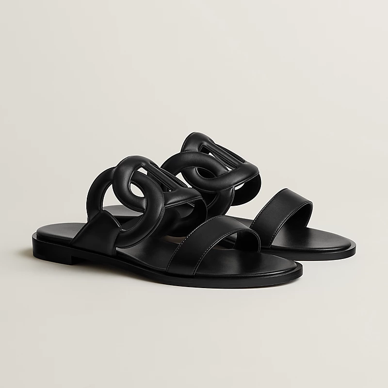 Hermes Lagune Sandal Black / Noir - photo 4