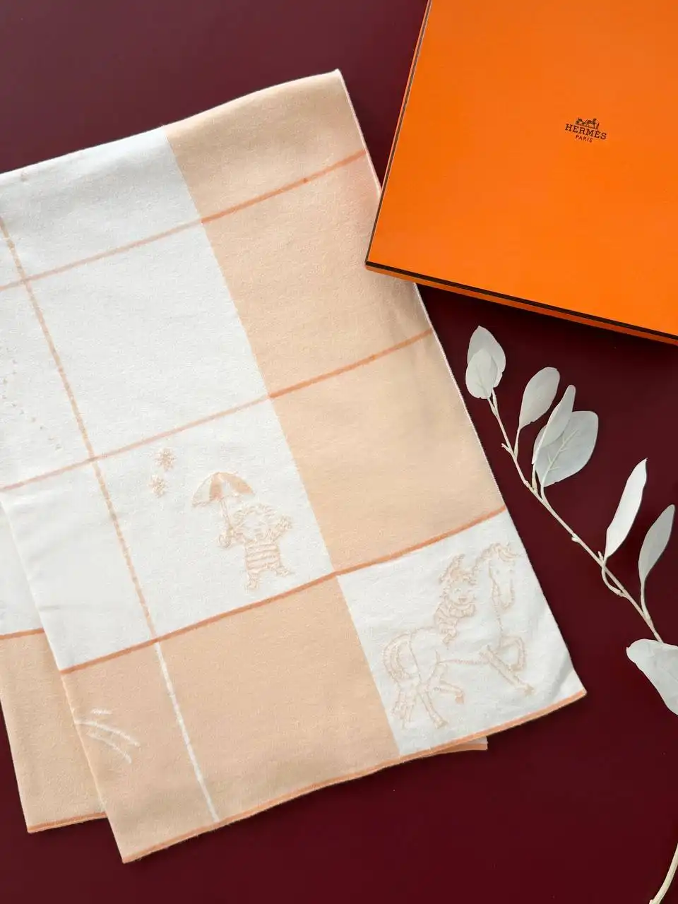 Hermes Cabriole Blanket 70 x 100 cm Melon - photo 2