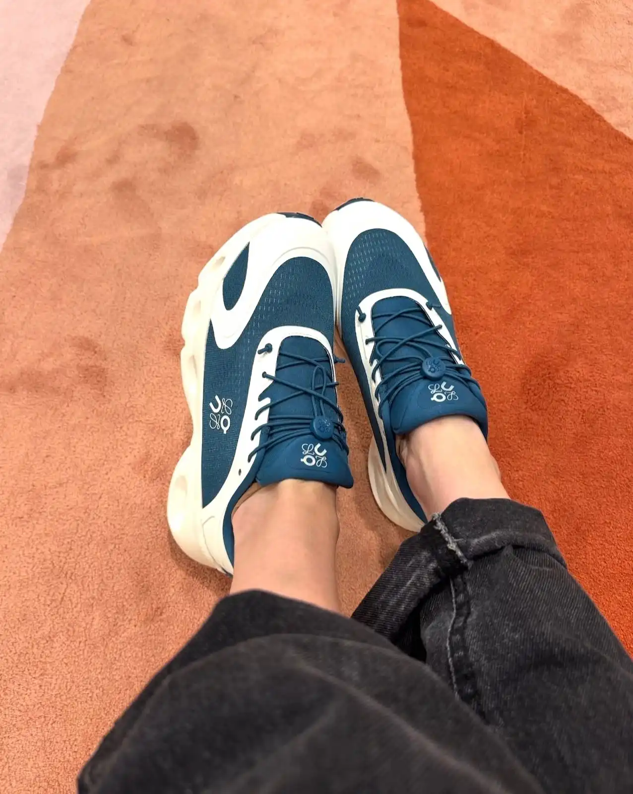 Loewe X On Cloudsolo Sneaker Men Teal / Eggshell - photo 4