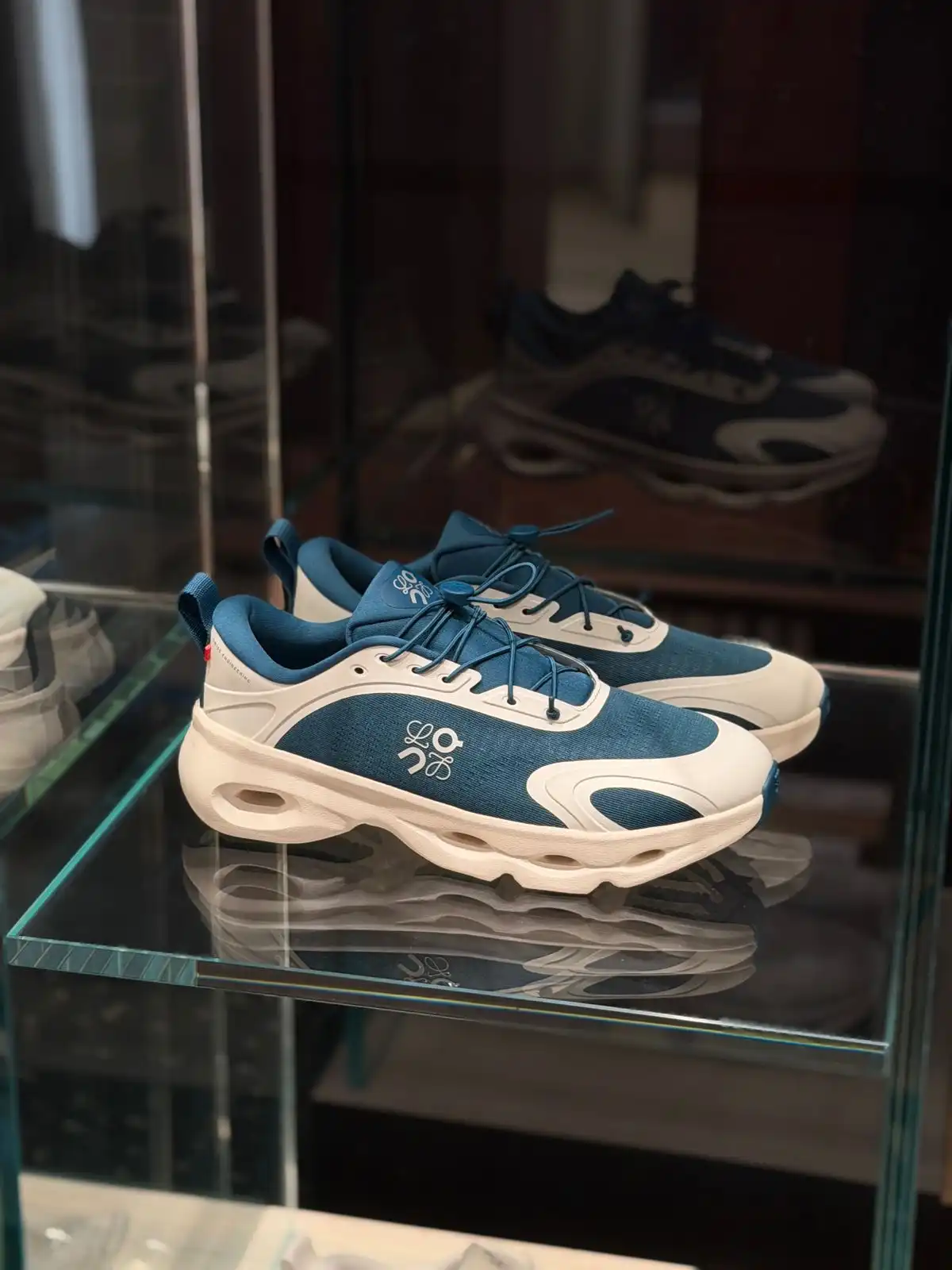 Loewe X On Cloudsolo Sneaker Woman Teal / Eggshell - photo 6