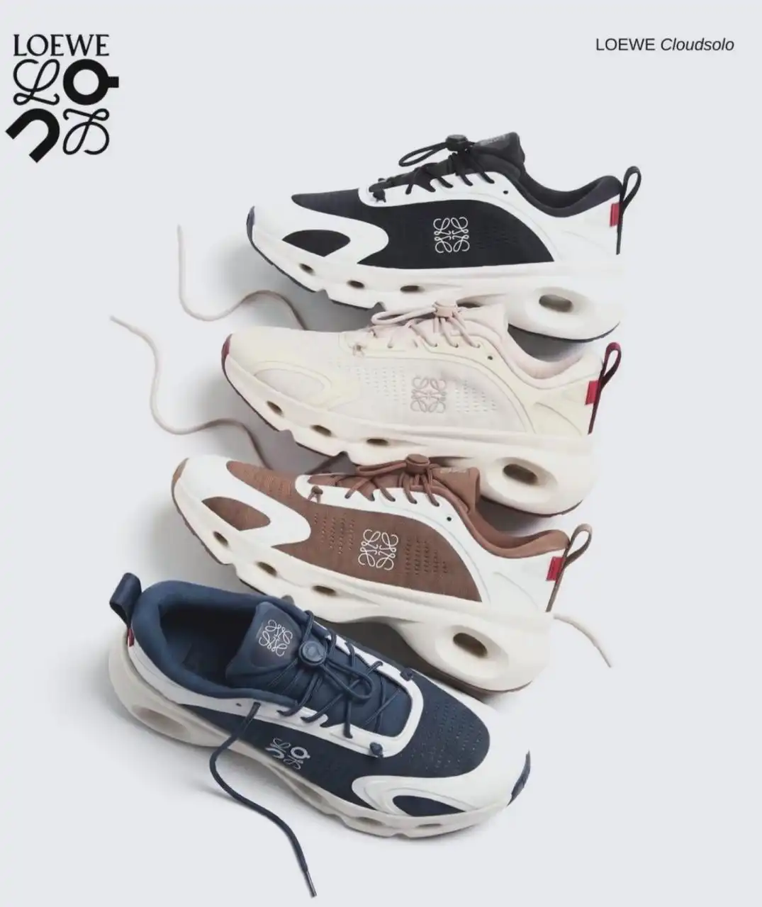 Loewe X On Cloudsolo Sneaker Women Black / Eggshell - photo 10