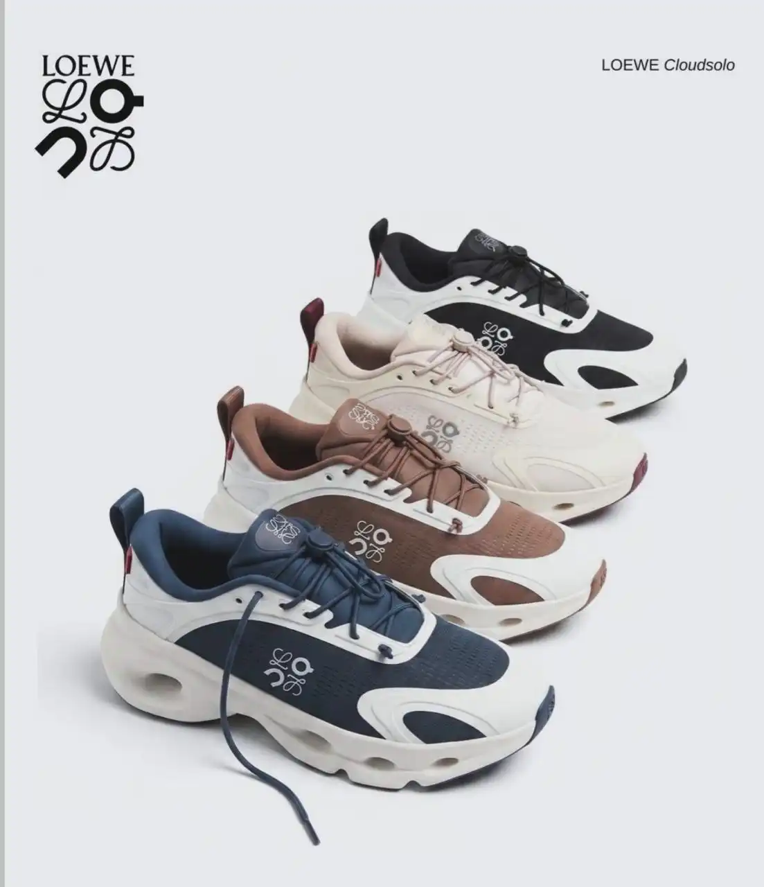 Loewe X On Cloudsolo Sneaker Women Black / Eggshell - photo 11
