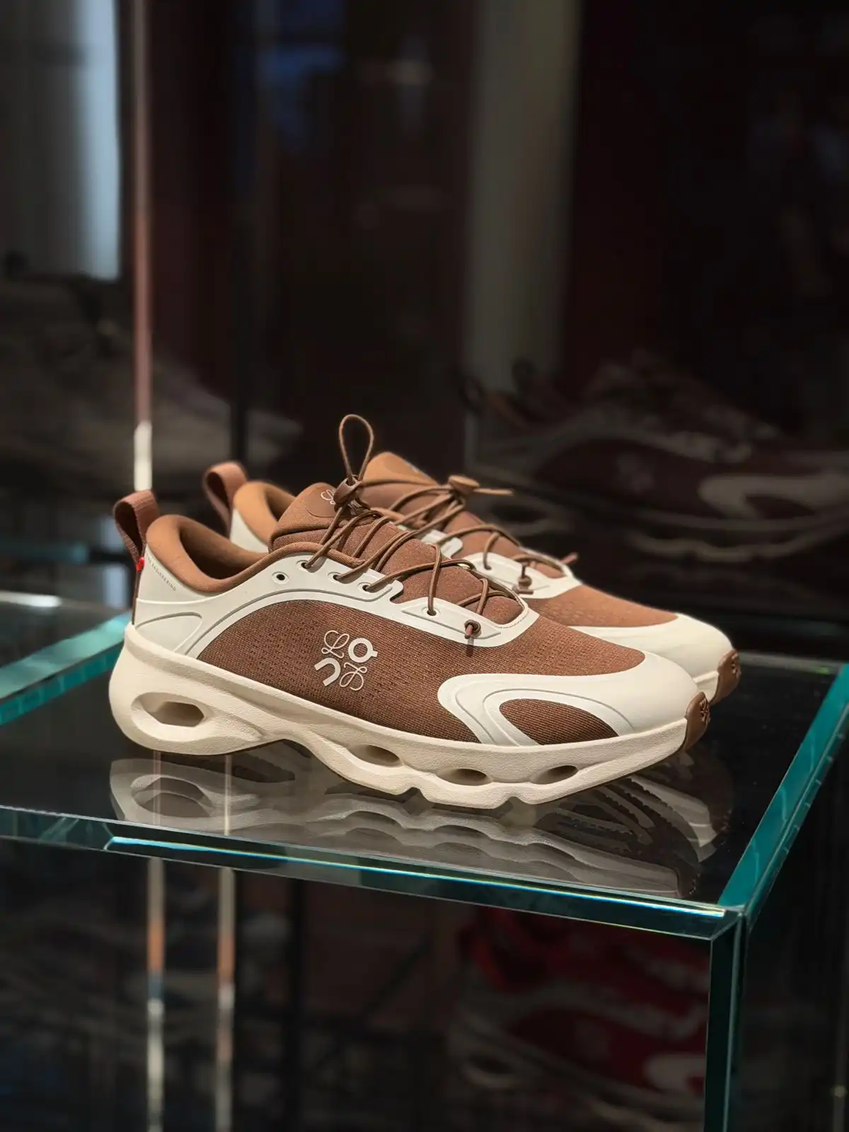 Loewe X On Cloudsolo Sneaker Woman Taupe / Eggshell - photo 6