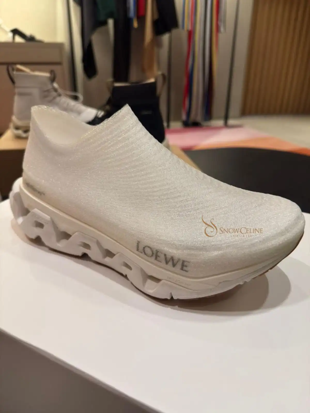 LOEWE Loewe X On LightSpray Cloudmonster sneaker White / Silver