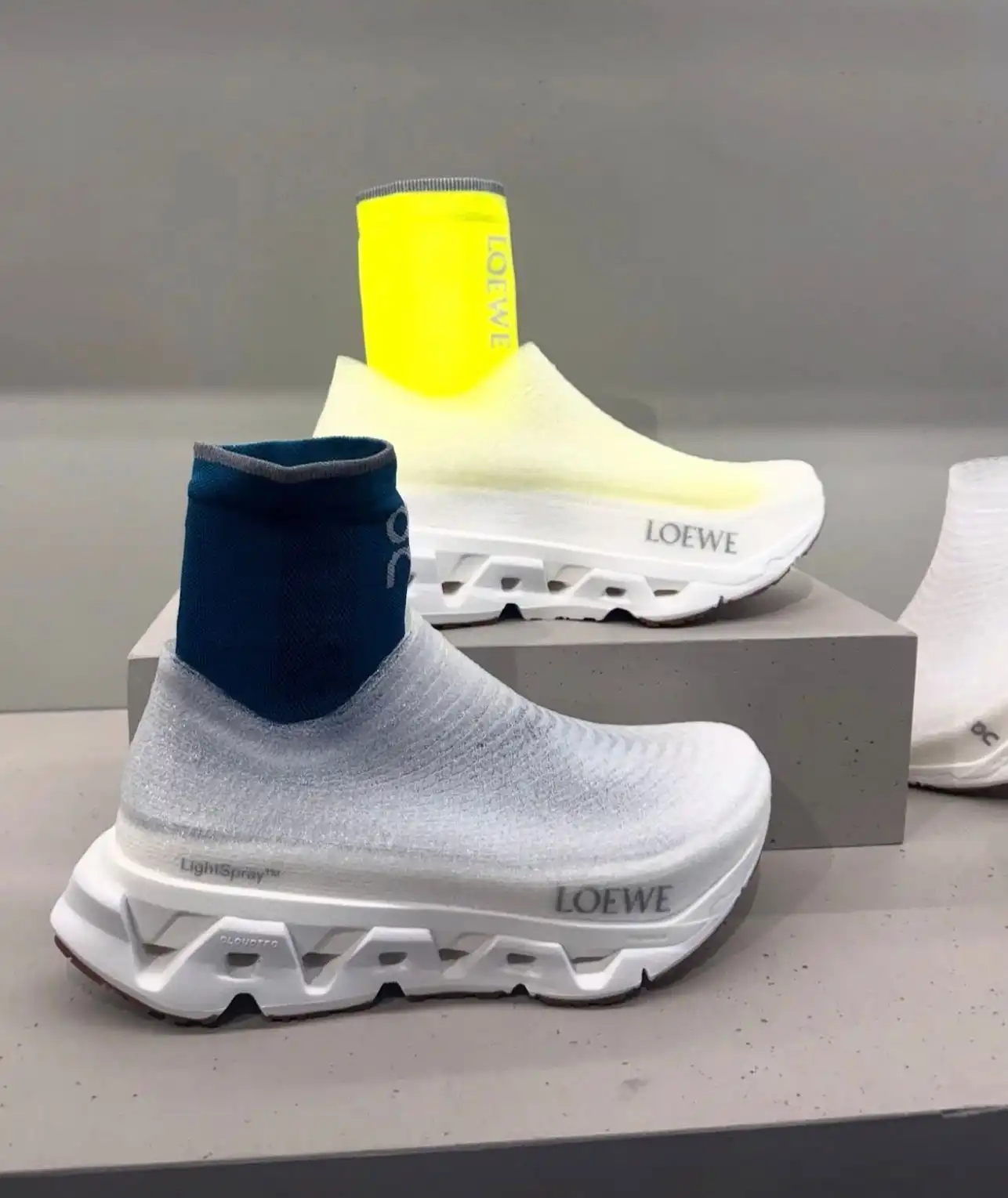 Loewe X On LightSpray Cloudmonster sneaker White / Silver - photo 5