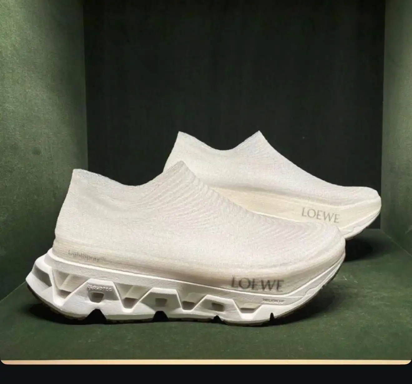 Loewe X On LightSpray Cloudmonster sneaker White / Silver - photo 3