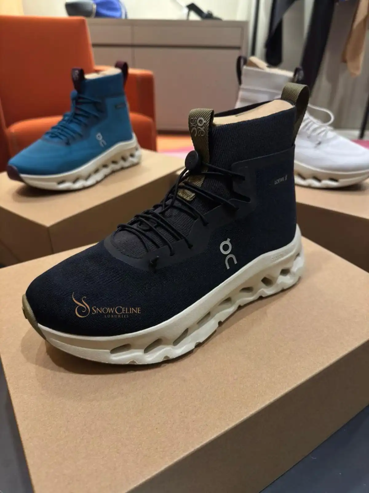 Loewe X On Cloudtilt Hi Sneaker Men Black / Oatmeal / Olive - photo 4