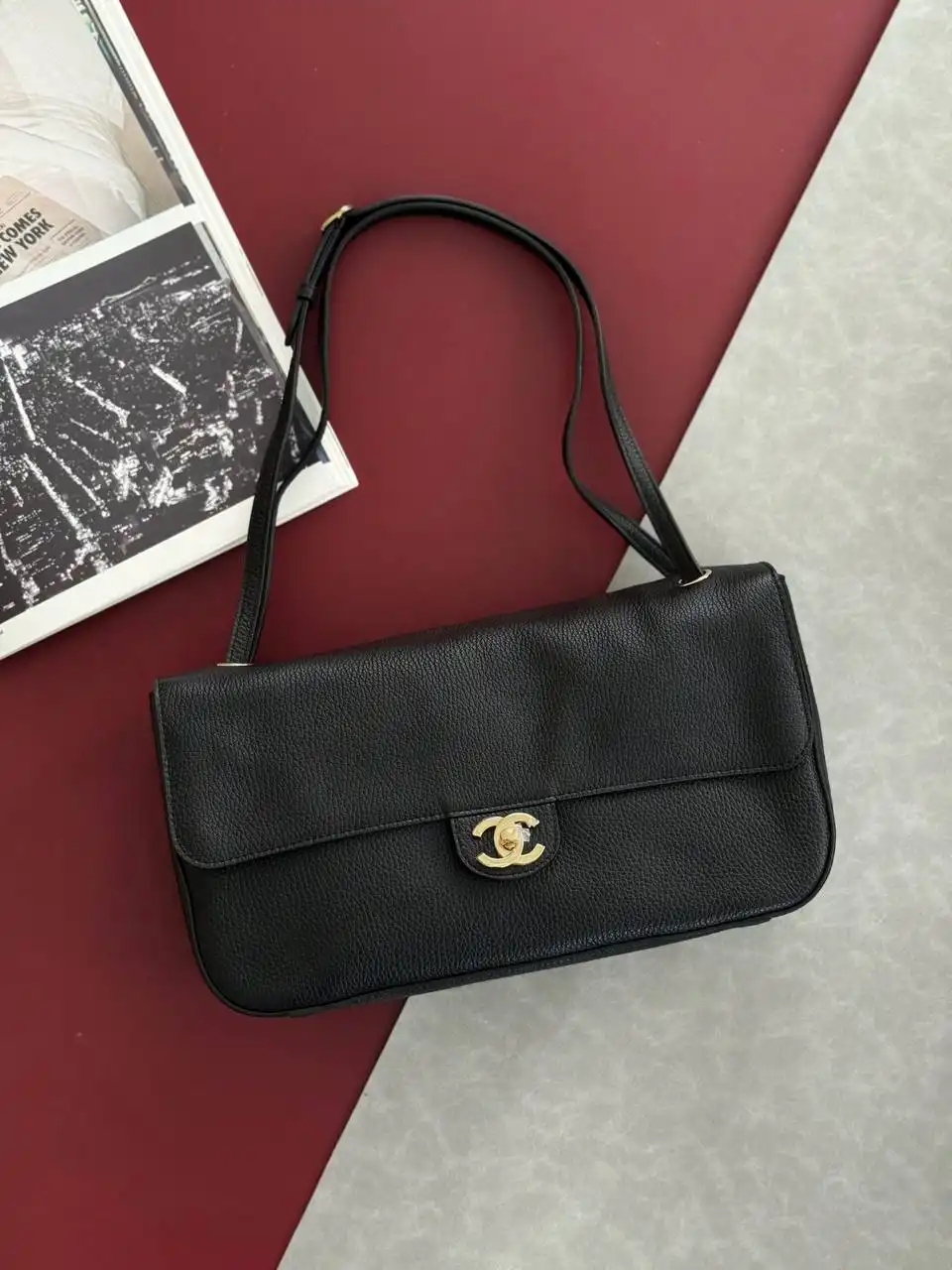 CHANEL Chanel Maxi Flap XL Black GHW 32cm