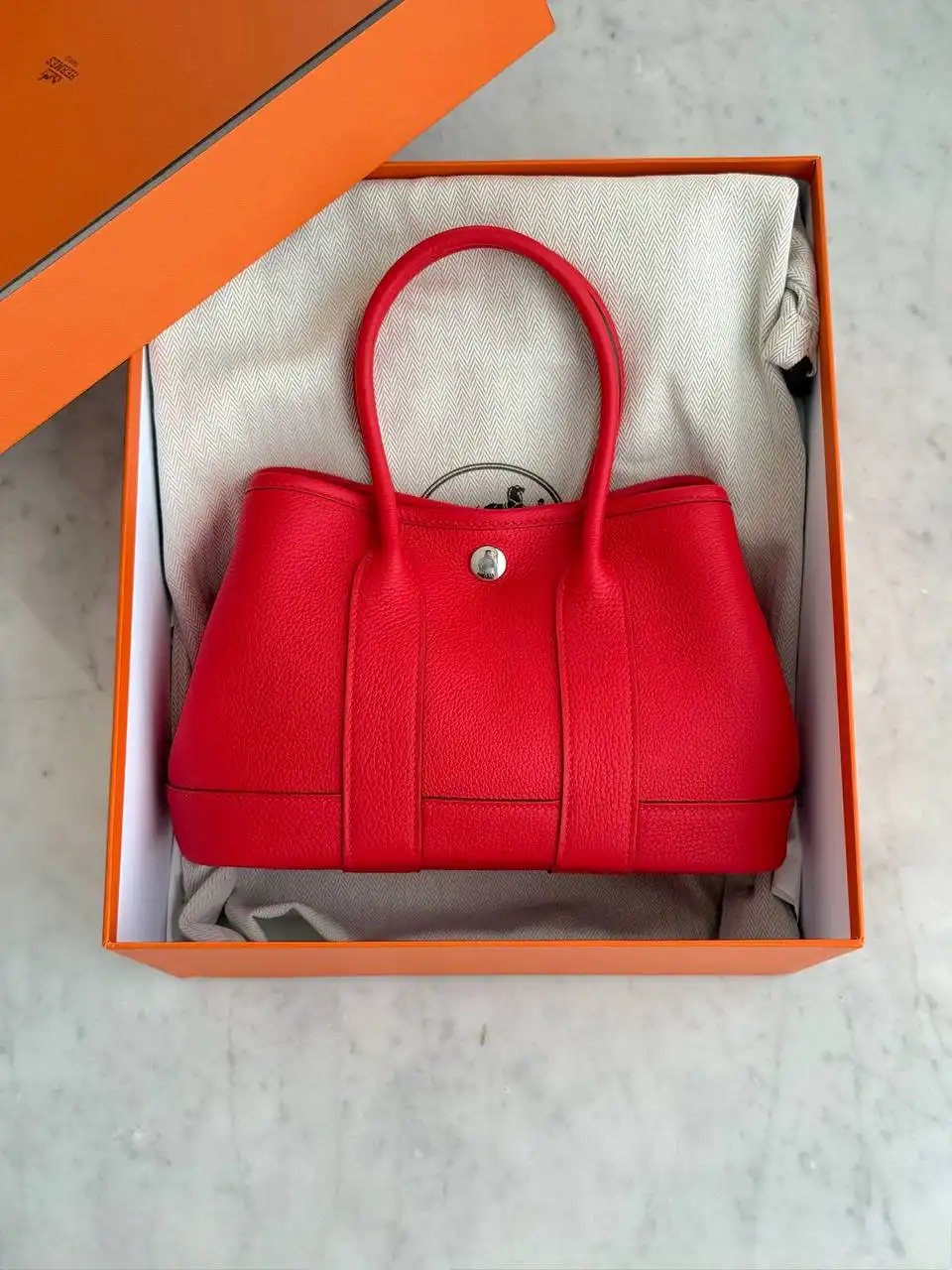 Hermes Hermes Mini Garden Party / GP23 Rouge De Coeur