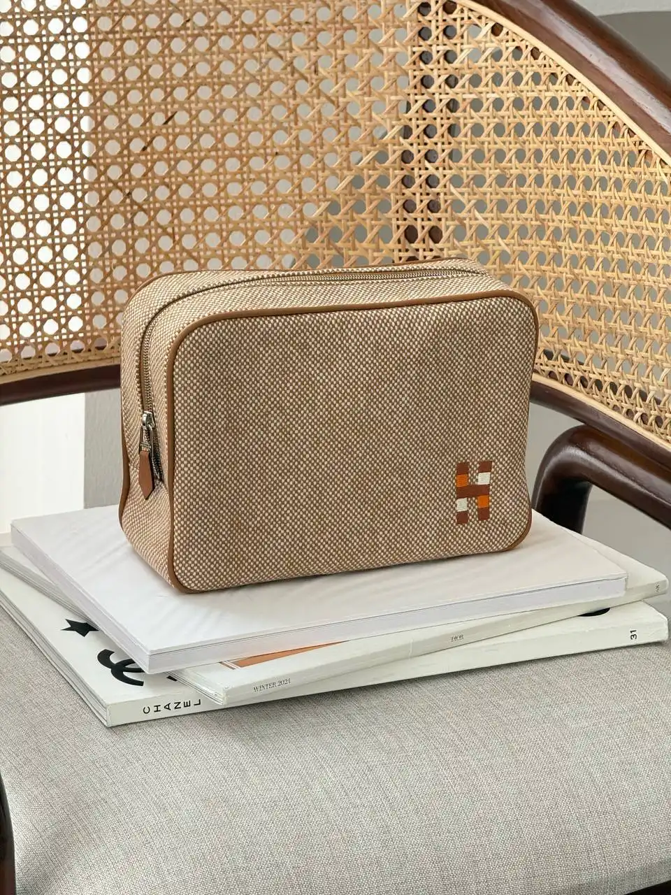 Hermes Hermes Chapitre H Cavalier case Small Seigle