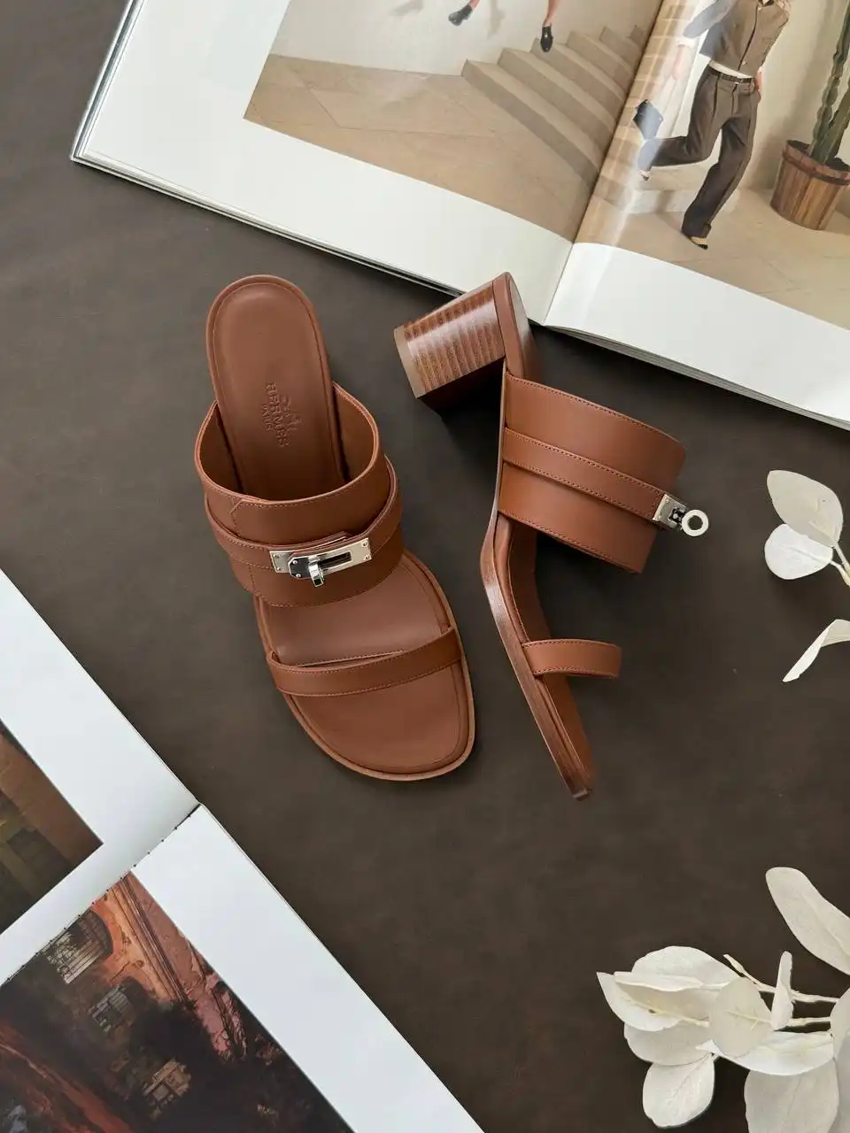 Hermes Hermes Ninon 50 Sandal Gold