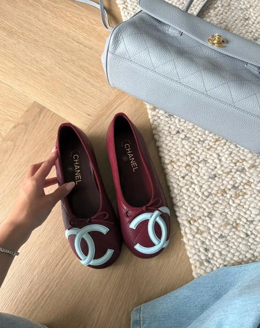 Chanel Baguette East West Tote Bag Small Grey GHW - photo 8