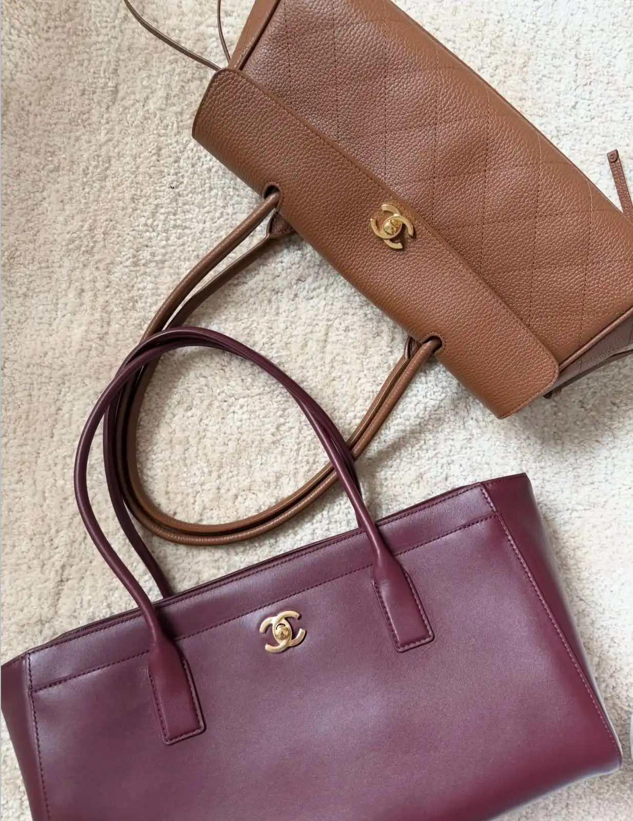 Chanel Executive Tote Regular Burgundy GHW - photo 12