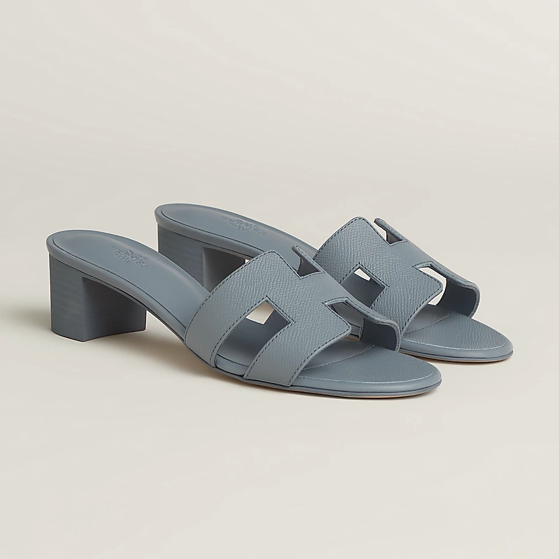 Hermes Oasis Sandal Epsom Bleu Galet - photo 3