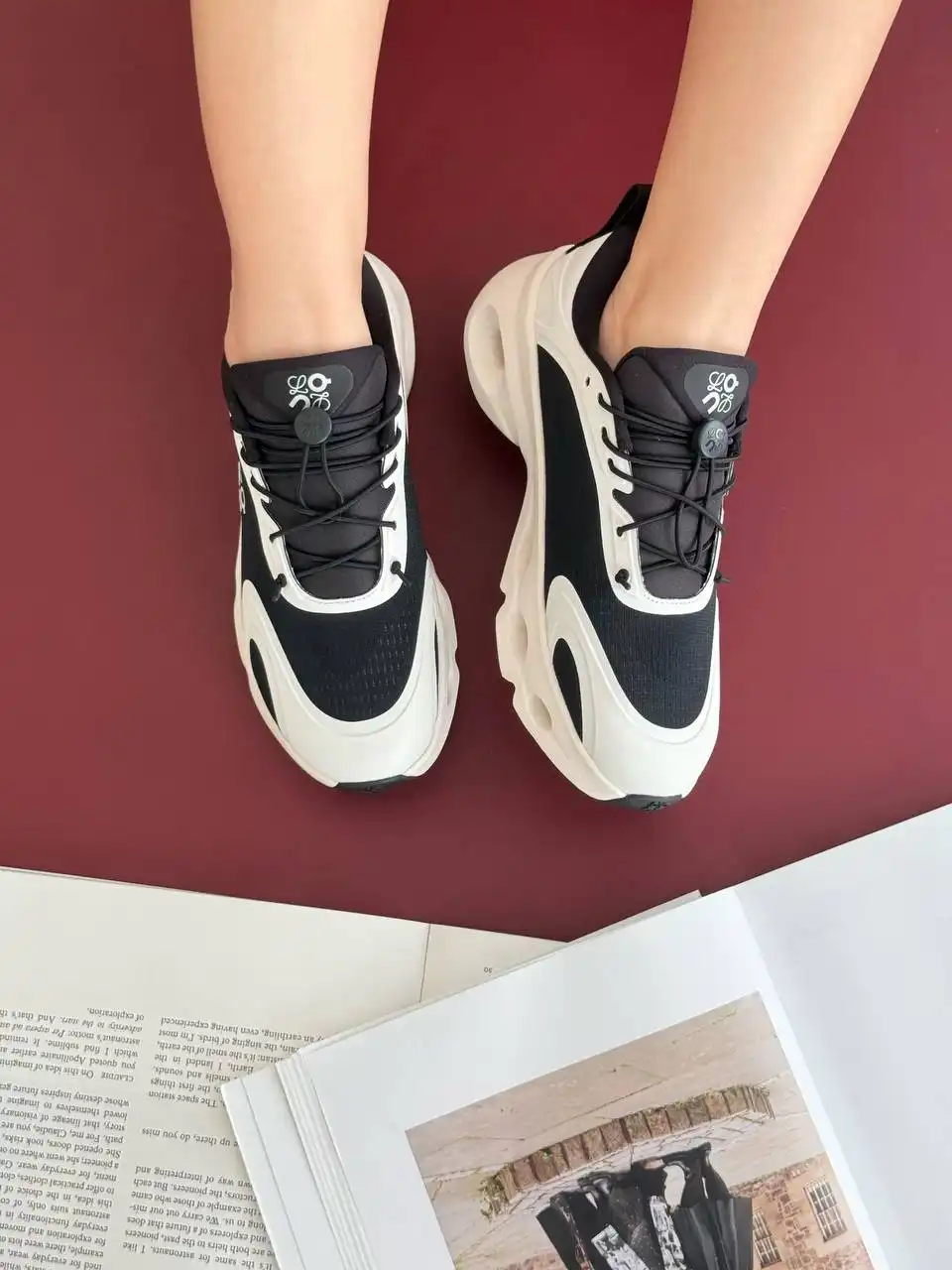 Loewe X On Cloudsolo Sneaker Women Black / Eggshell - photo 4