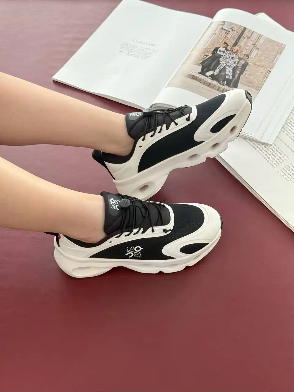 Loewe X On Cloudsolo Sneaker Women Black / Eggshell - photo 3