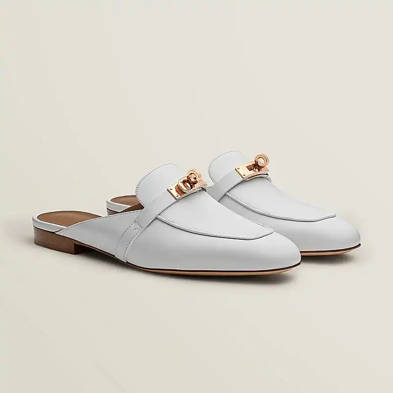 Hermes Oz Mules White RGHW - photo 3