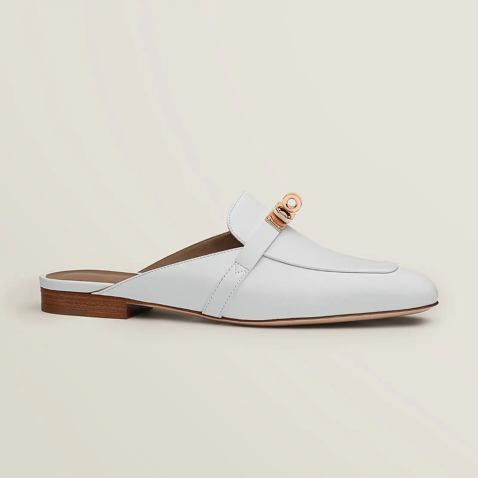 Hermes Oz Mules White RGHW - photo 4