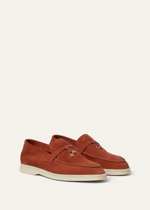 Loro Piana Summer Walk Charm Loafer Spiced Pumpkin - photo 3