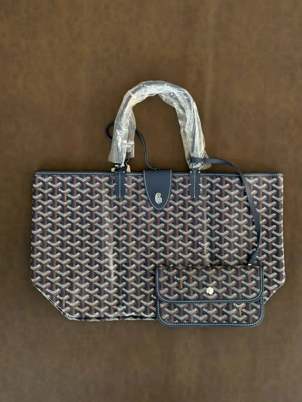 Goyard St Louis PM With Clip - Navy