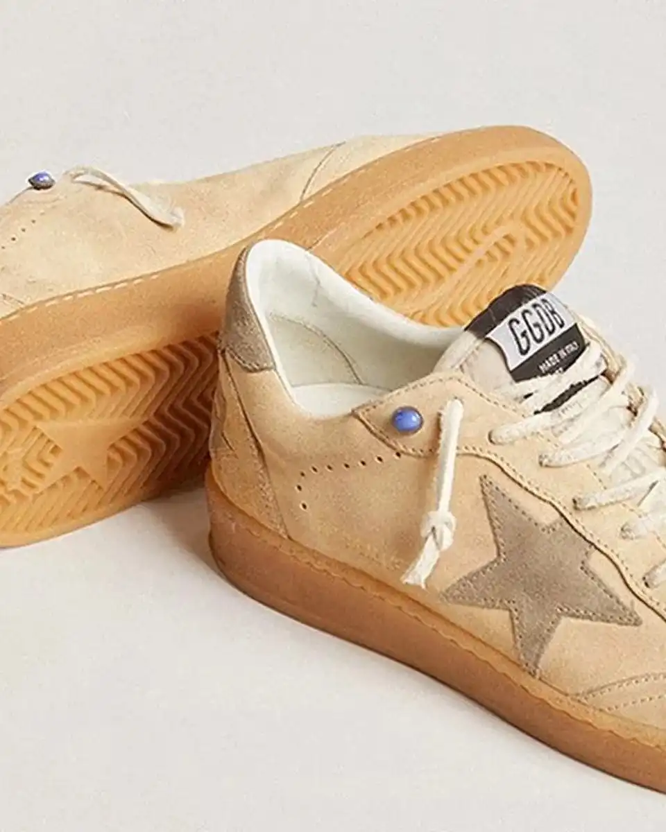 Golden Goose Ballstar Suede Upper Star With Eyelet Sneakers - photo 3