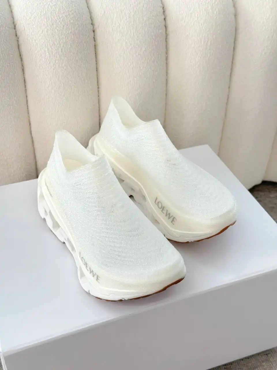 Loewe X On LightSpray Cloudmonster sneaker White / Silver - photo 3