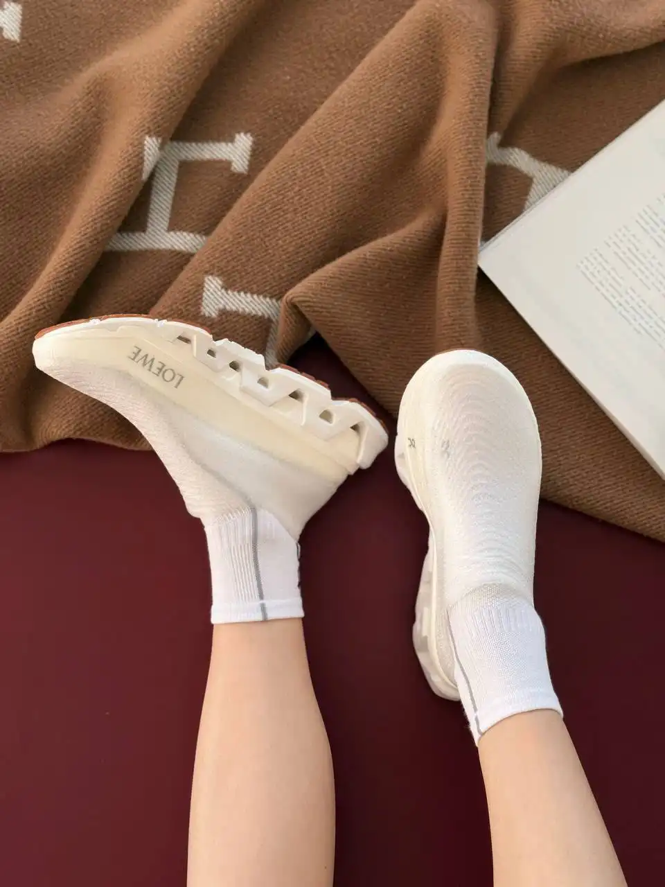 Loewe X On LightSpray Cloudmonster sneaker White / Silver - photo 5