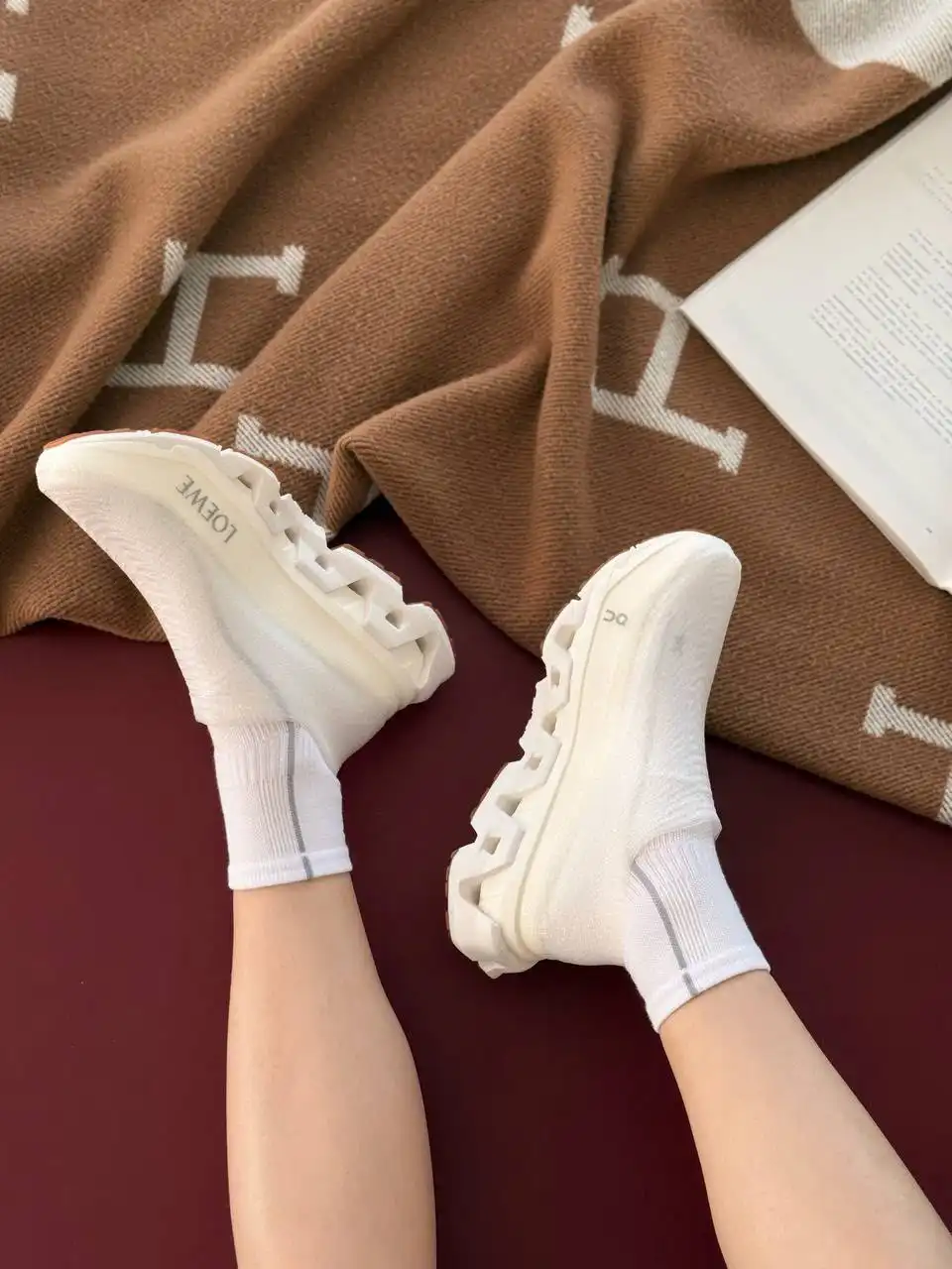 Loewe X On LightSpray Cloudmonster sneaker White / Silver - photo 6