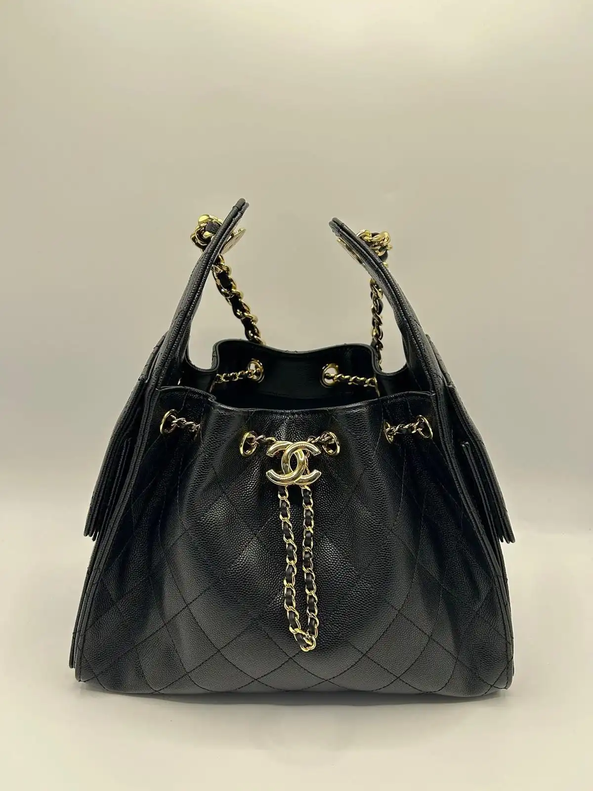 Chanel 25 / C25 Small Caviar Black GHW - photo 4