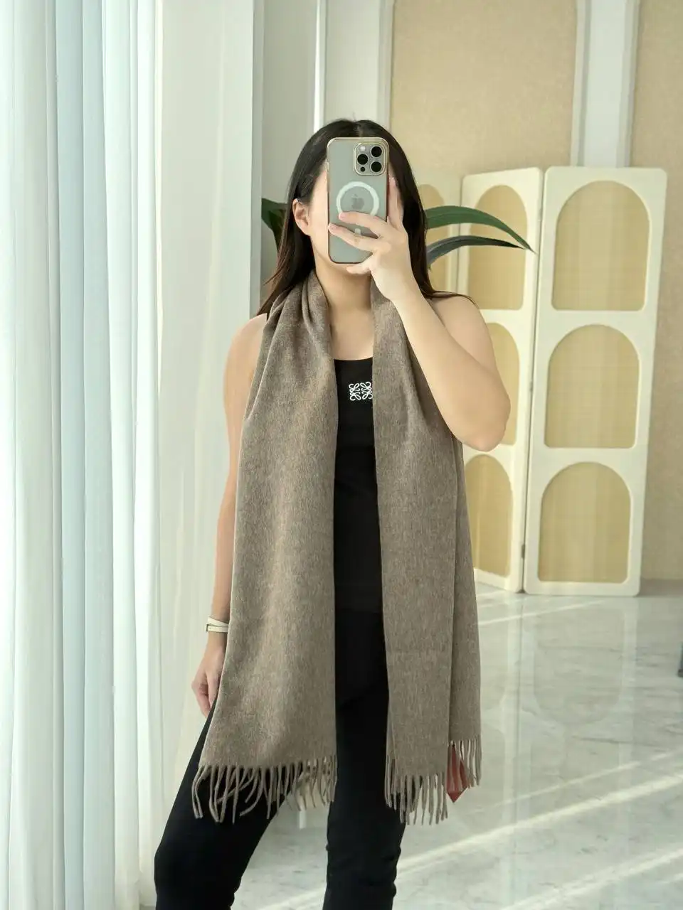 Loro Piana Grande Unita Scarf Rustic Amber - photo 4