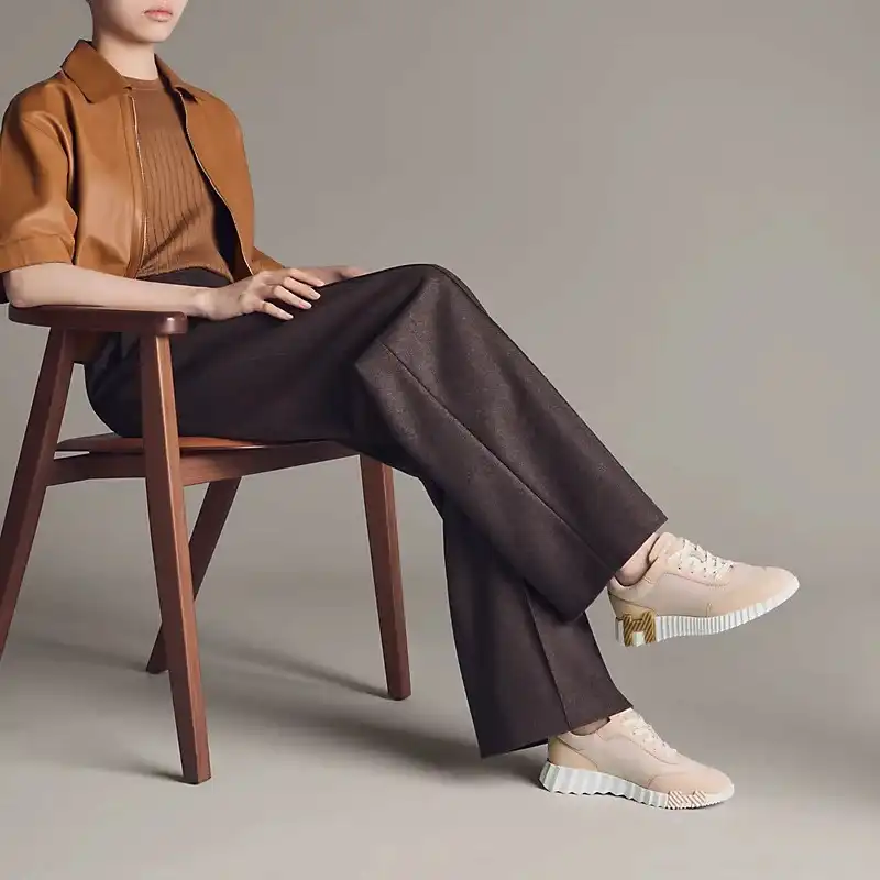 Hermes Bouncing Sneaker Beige Nude - photo 7